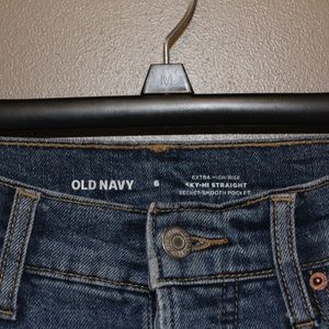 Old Navy Sky Hi Straight Jeans